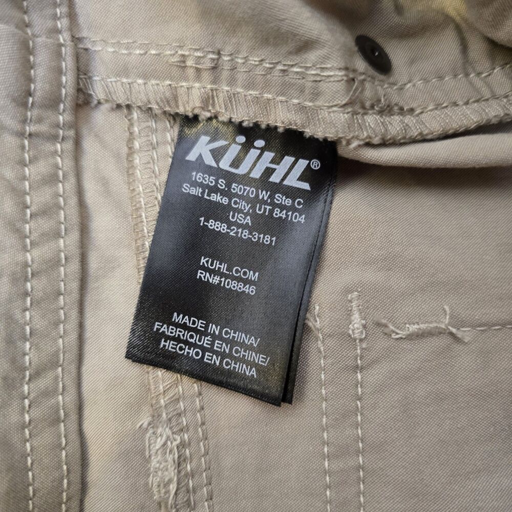 KUHL Kurve Women's 12 Splash 11" Shorts Khaki Stretch Outdoor Hiking - Picture 12 of 16